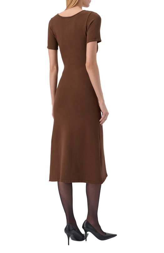Платье из вискозы Noble&Brulee NBЖП7-МО/011025/2 Коричневый  NBЖП7-МО/011025/2 Фото 3