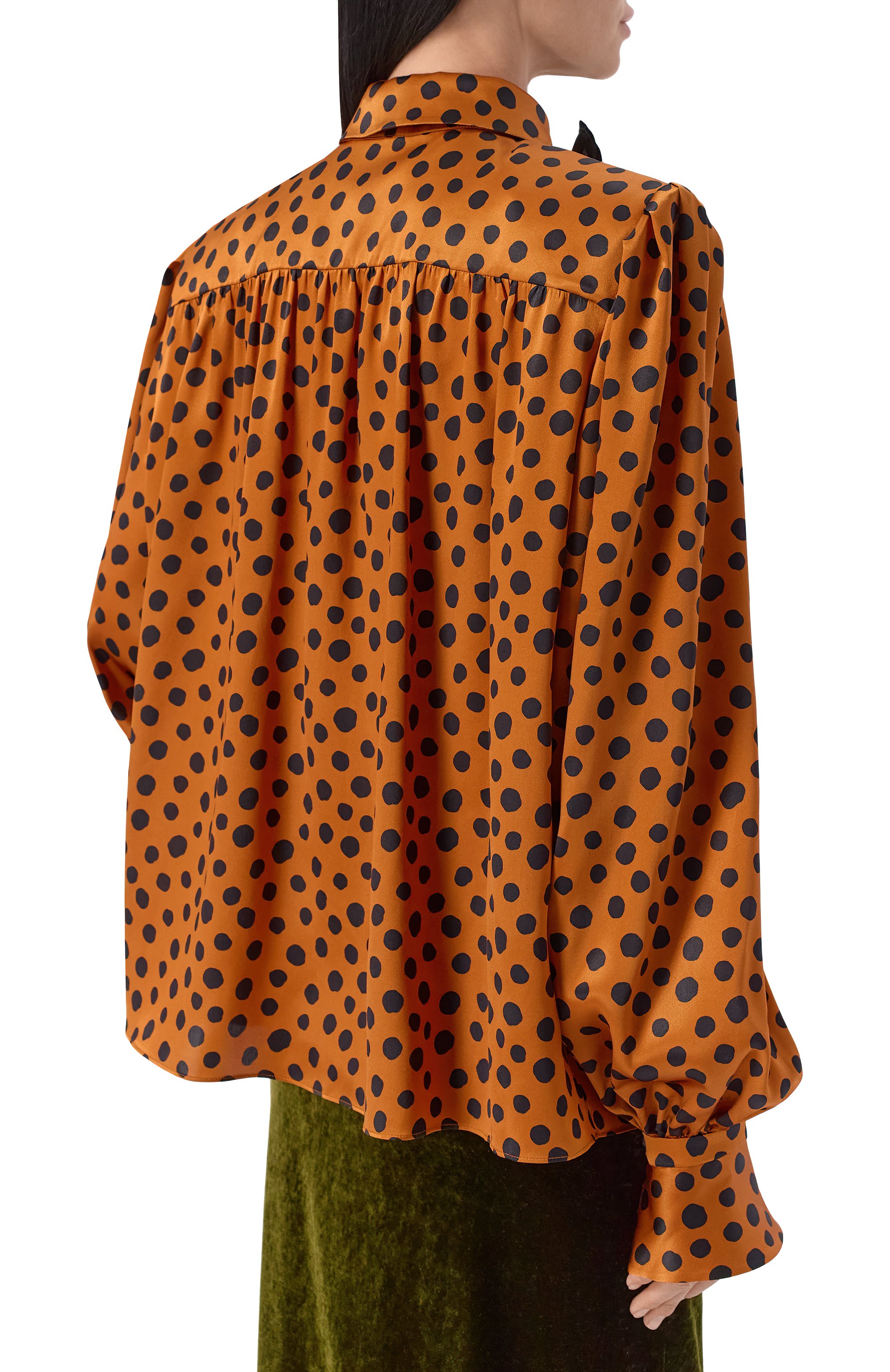 Атласная блузка VALENTINO, арт. 8B0AB8F8/A8J, фото 4