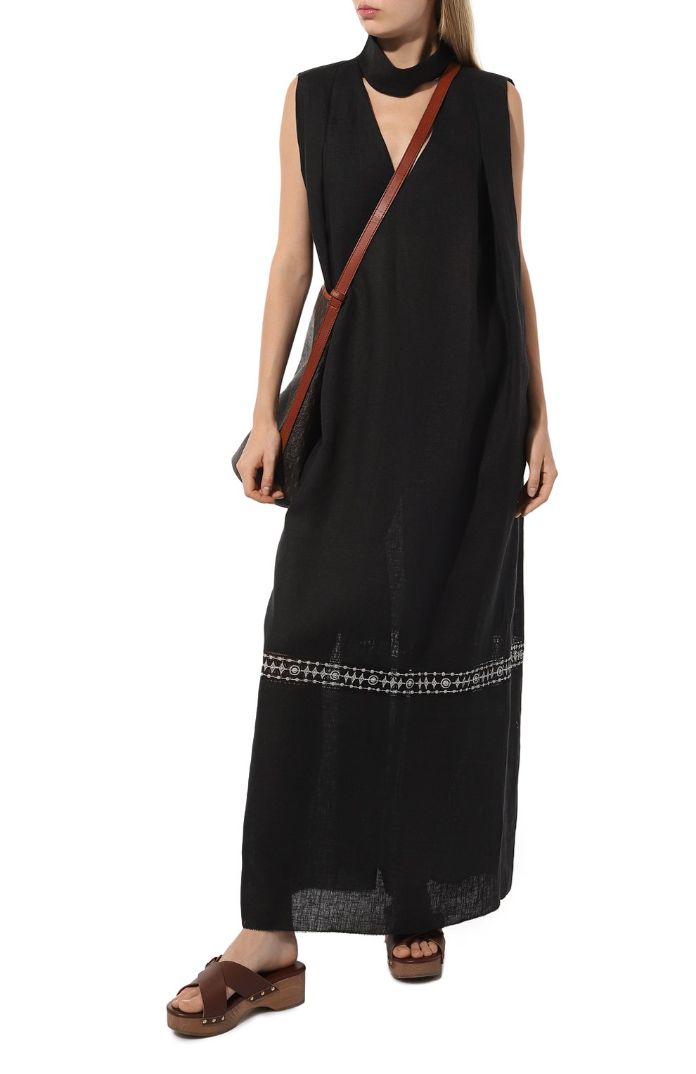 Льняное платье ALEXANDRA GEORGIEVA BY KRESTETSKAYA STROCHKA, арт. L1-011ch23, фото 2