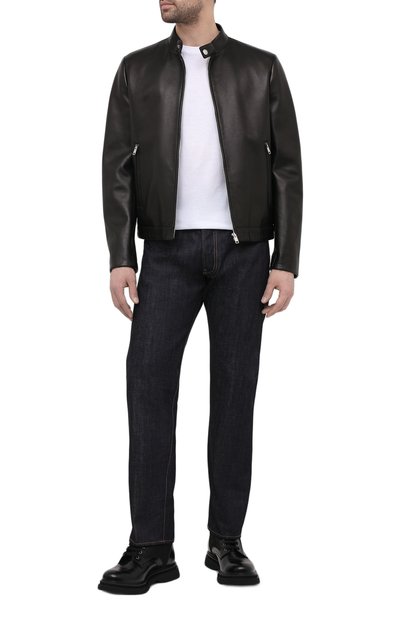 Кожаная куртка PRADA, арт. UPW226-1F21-F0002, фото 2