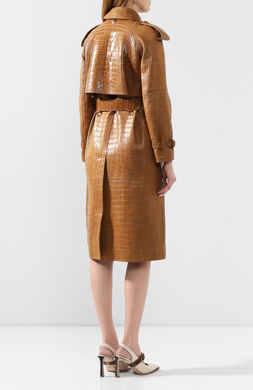 Тренч из кожи аллигатора BURBERRY, арт. 4560871, фото 4