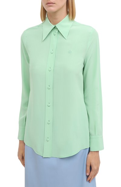 Шелковая рубашка GUCCI, арт. 627407/ZAEWU, фото 3