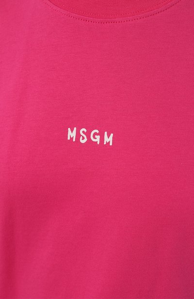 Хлопковая футболка MSGM, арт. 3641MDM550/247002, фото 5