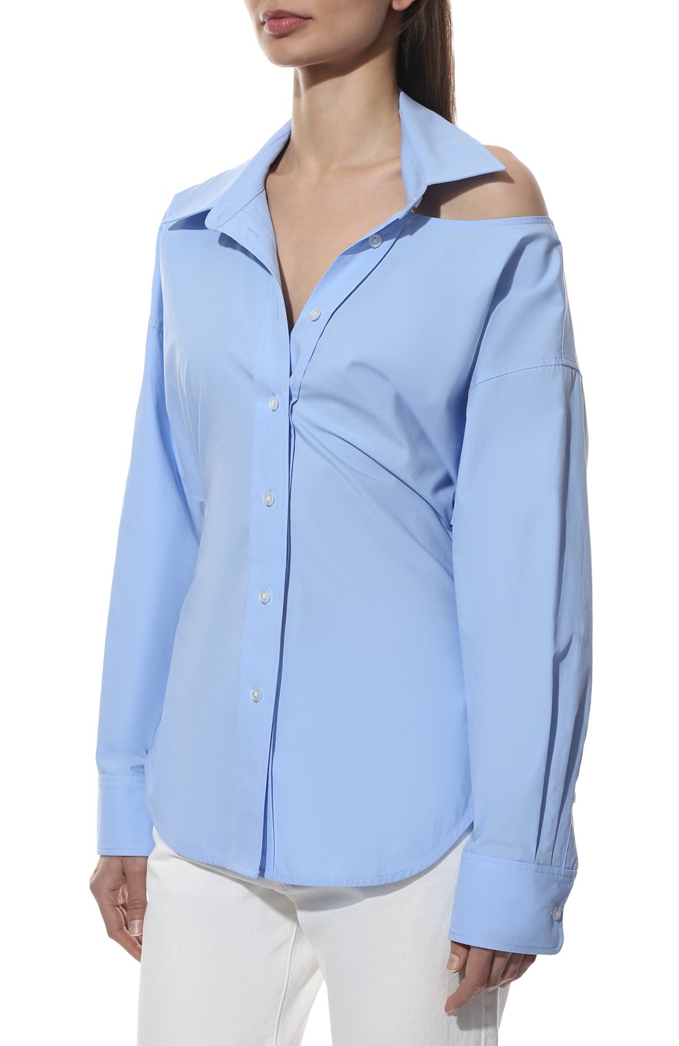 Хлопковая рубашка ALEXANDERWANG.T, арт. 4WC1221292, фото 3