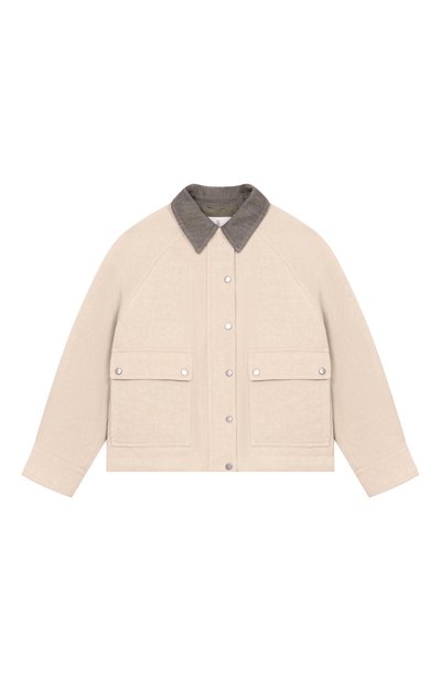 Куртка из хлопка и льна BRUNELLO CUCINELLI, арт. BL5950607C