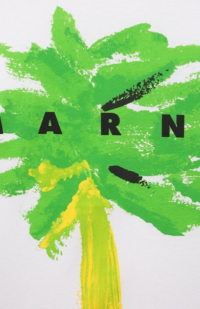 Хлопковая футболка MARNI, арт. M00155-M00HZ, фото 3