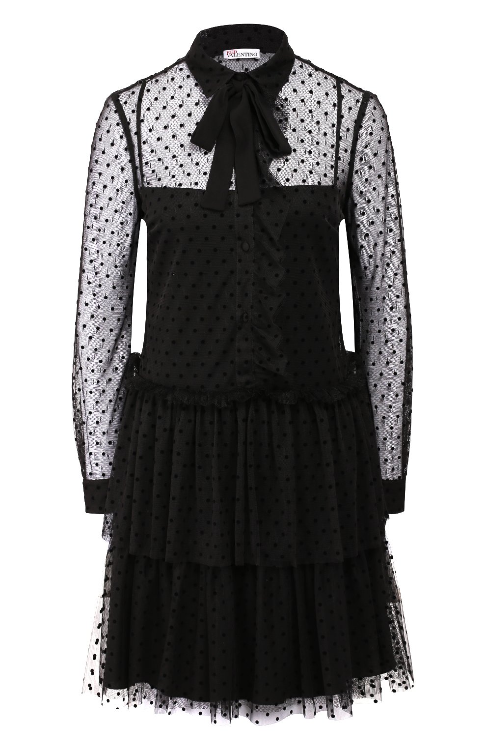 Платье REDVALENTINO черного цвета по цене 52050 руб., арт. SR0VA05C/4KN, фото 1 Платье REDVALENTINO, арт. SR0VA05C/4KN, фото 1
