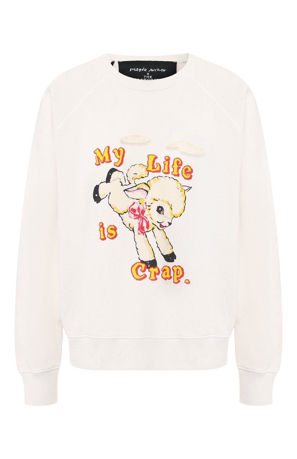 Хлопковый свитшот MARC JACOBS (THE) белого цвета по цене 28600 руб., арт. C6000021, фото 1 Хлопковый свитшот MARC JACOBS (THE), арт. C6000021, фото 1