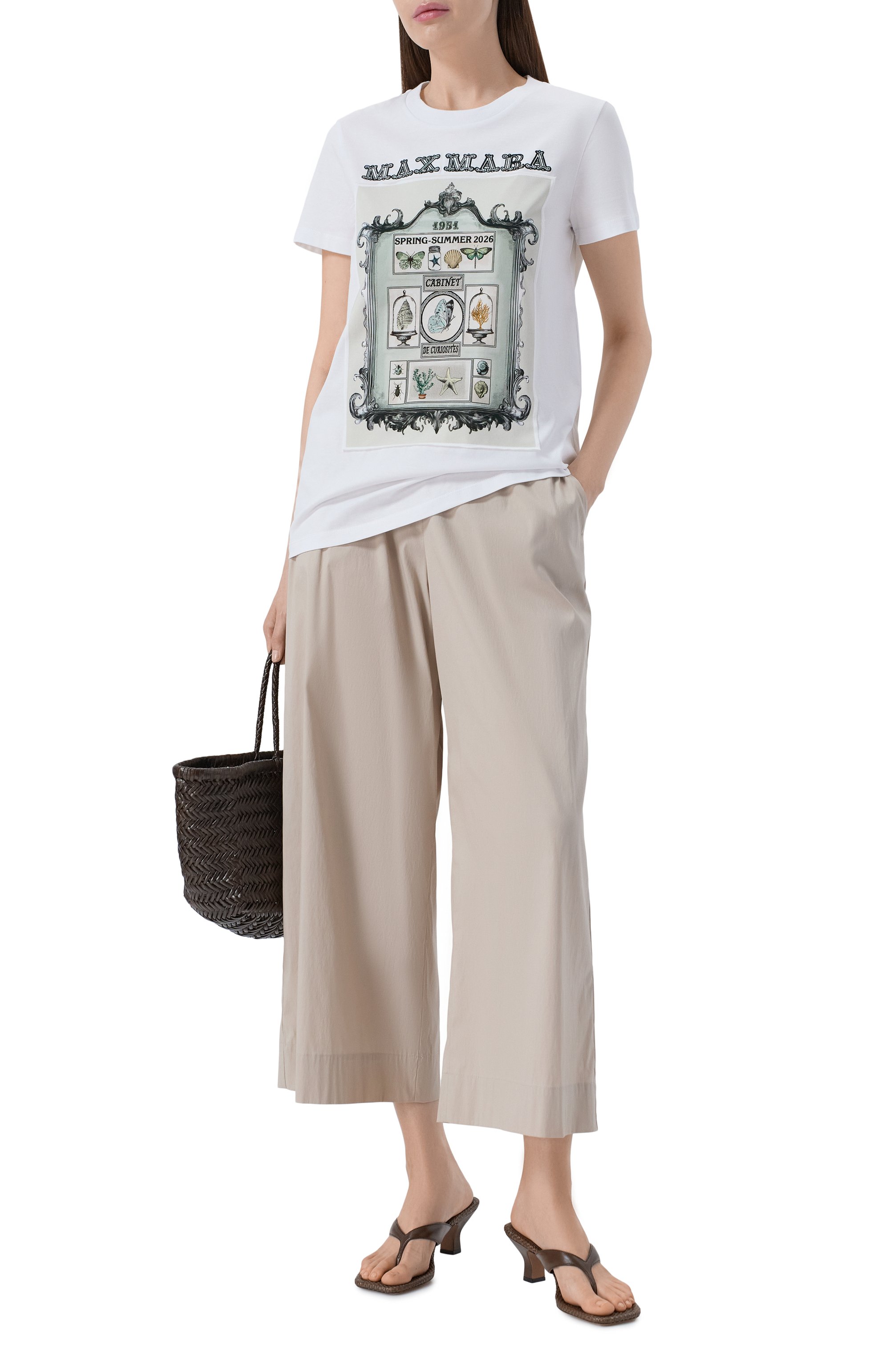Хлопковые брюки MAX MARA, арт. BCHPECE 261613101, фото 2