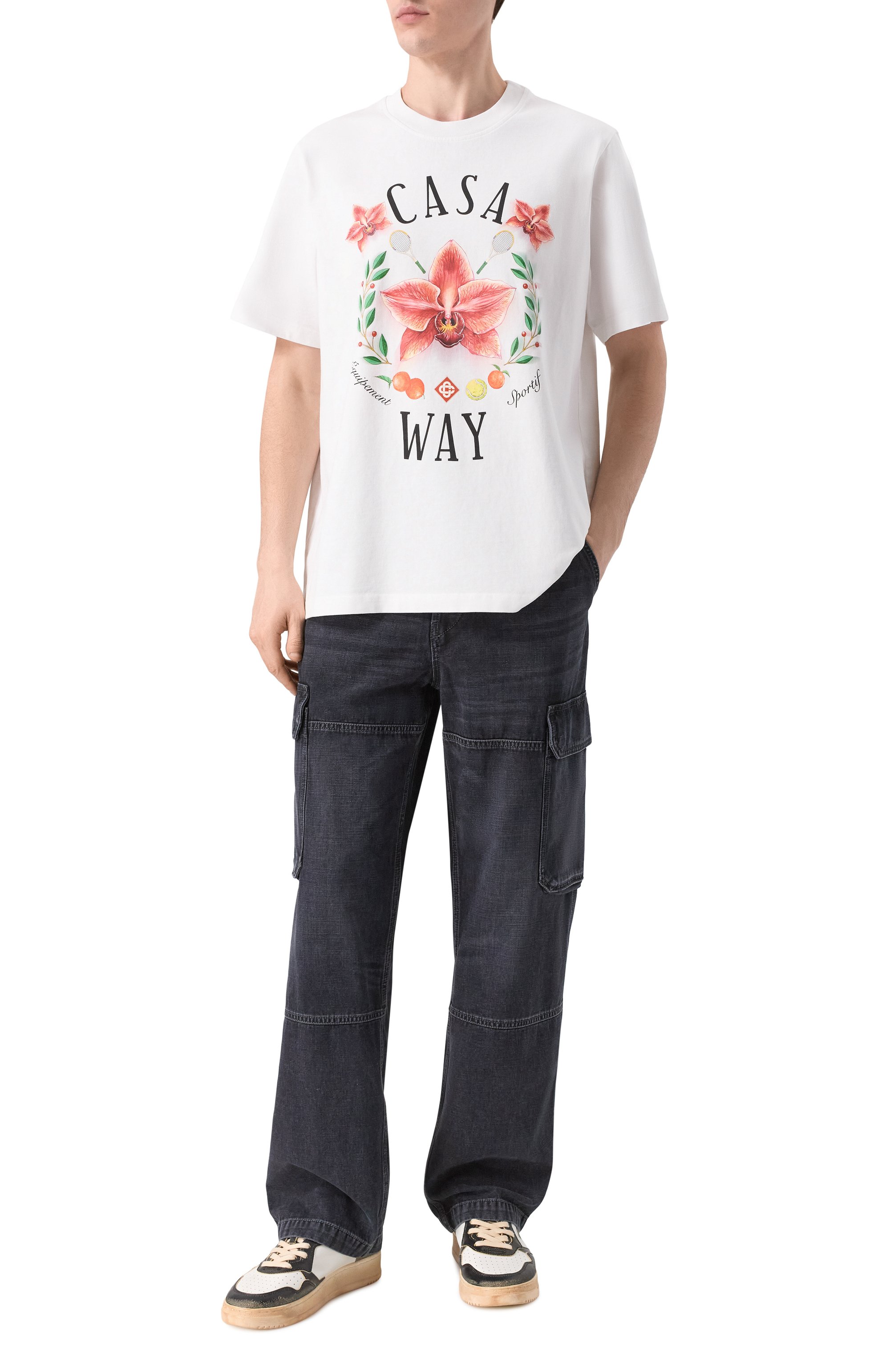 Хлопковая футболка CASABLANCA, арт. M-SP26-JTS-001-15, фото 2