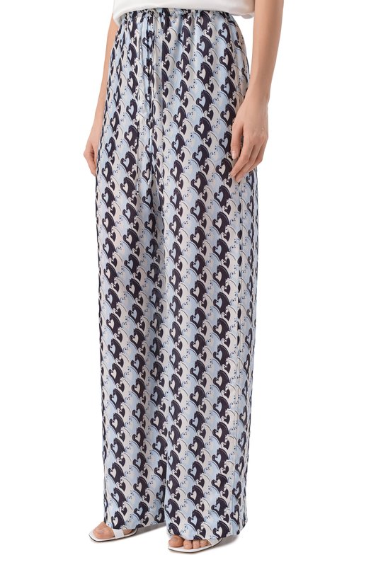 Брюки из вискозы Lanvin RW-TR0035-6271-P26 Голубой  RW-TR0035-6271-P26 Фото 3