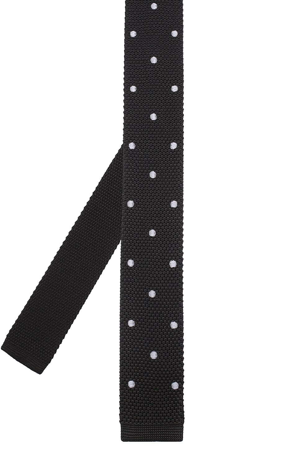 Шелковый вязаный галстук LANVIN черного цвета по цене 11700 руб., арт. 1994/KNITTED TIE, фото 2 Шелковый вязаный галстук LANVIN, арт. 1994/KNITTED TIE, фото 2