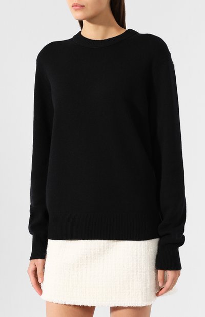 Кашемировый пуловер HELMUT LANG черного цвета по цене 59950 руб., арт. I09HW714, фото 3 Кашемировый пуловер HELMUT LANG, арт. I09HW714, фото 3