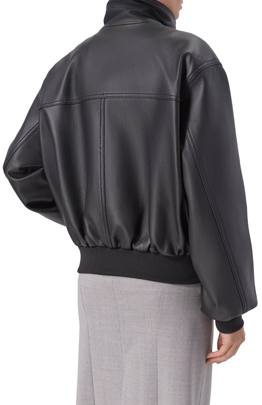 Кожаный бомбер Bats BTSJ_117 Чёрный  BTSJ_117 Фото 4