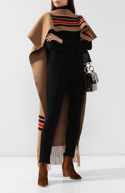 Накидка из смеси шерсти и кашемира BURBERRY, арт. 8021784, фото 2