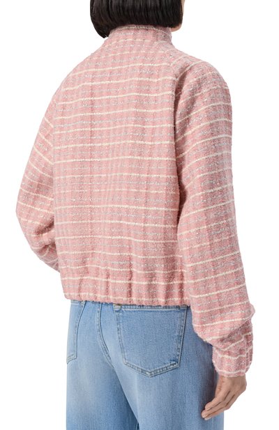 Твидовый бомбер MVST розового цвета по цене 250500 руб., арт. 25E/X2P/0/0041/3056, фото 4 Твидовый бомбер MVST, арт. 25E/X2P/0/0041/3056, фото 4