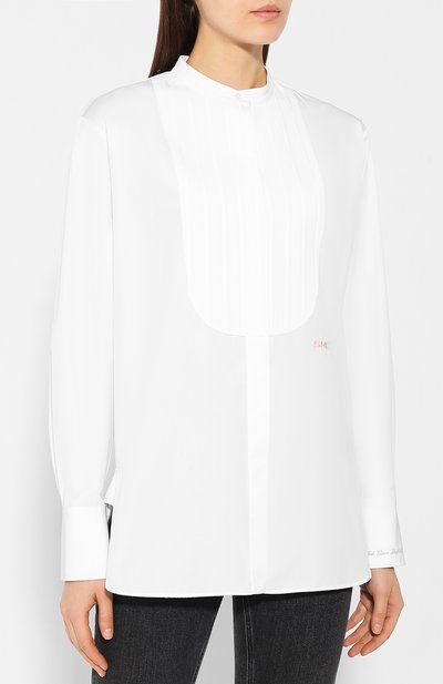 Хлопковая блузка STELLA MCCARTNEY белого цвета по цене 49950 руб., арт. 567114/SMA90, фото 3 Хлопковая блузка STELLA MCCARTNEY, арт. 567114/SMA90, фото 3