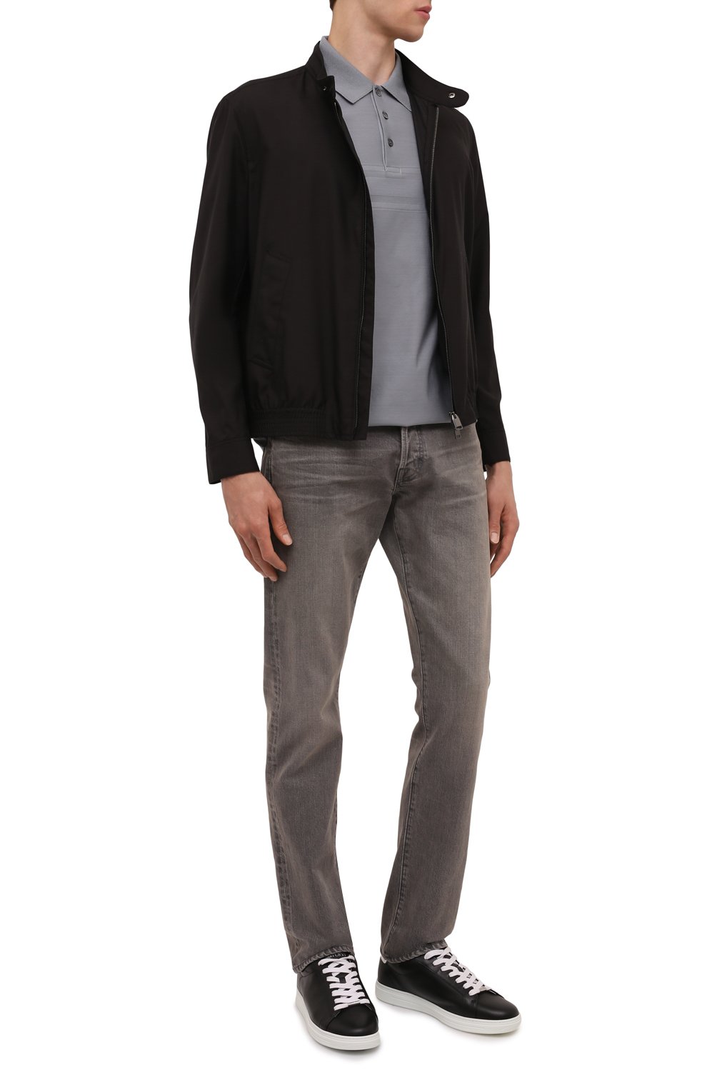 Шелковый бомбер BRIONI черного цвета по цене 328000 руб., арт. SLS30L/P0410, фото 2 Шелковый бомбер BRIONI, арт. SLS30L/P0410, фото 2