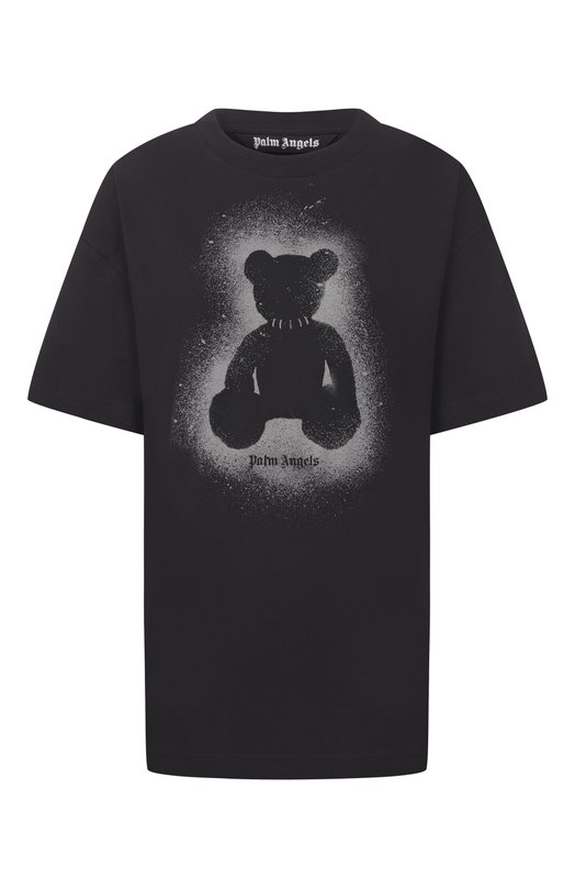 Хлопковая футболка Palm Angels PMAA109S26JER001 Чёрный PMAA109S26JER001