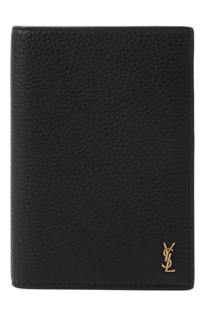 Мужской кожаная обложка для паспорта SAINT LAURENT, арт. 863679/AAET9