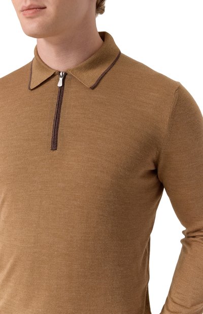 Поло из шерсти и шелка GRAN SASSO, арт. 57146/13125, фото 5