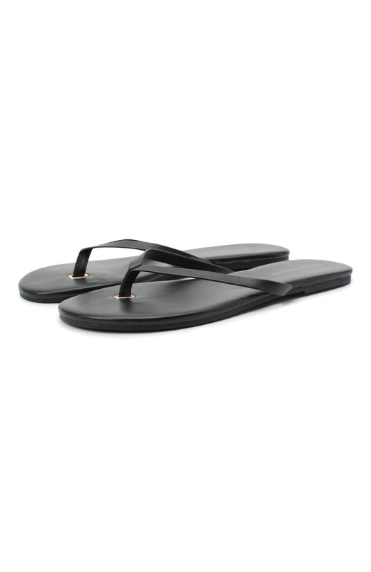 Кожаные шлепанцы Melissa Odabash SANDALS Чёрный SANDALS
