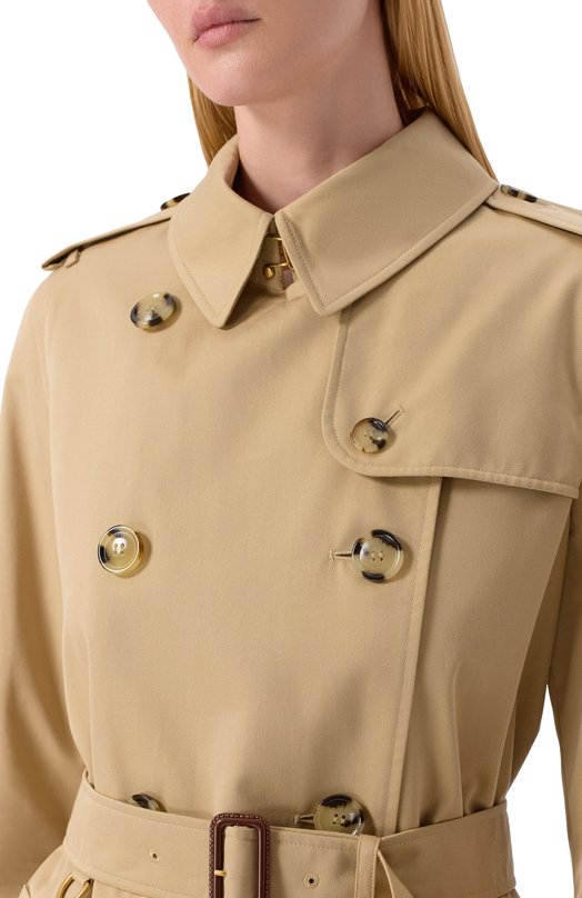 Хлопковый тренч Burberry 8079414 Бежевый  8079414 Фото 5