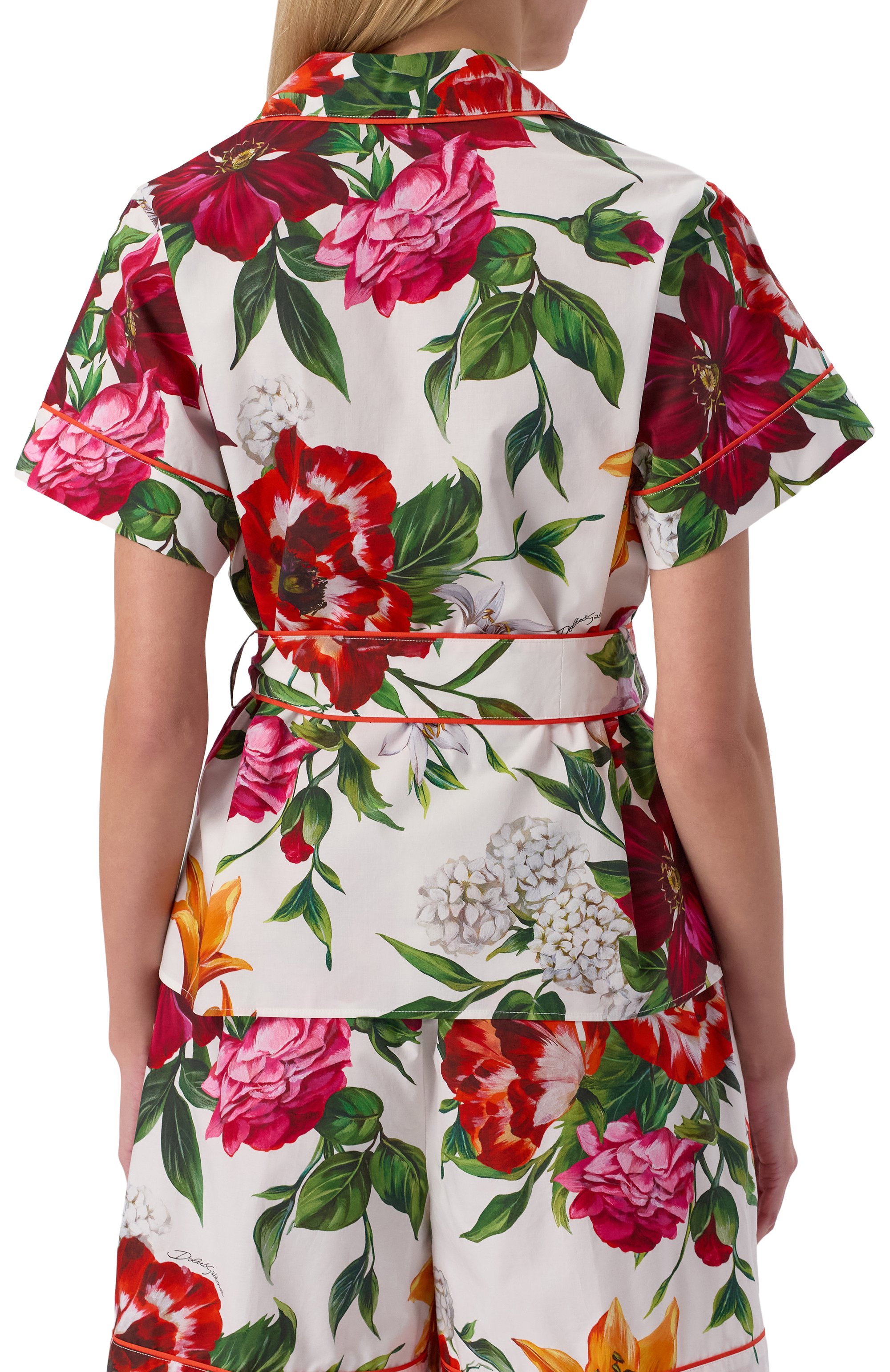 Хлопковая блузка DOLCE & GABBANA, арт. F5G67T/HS5TQ, фото 4