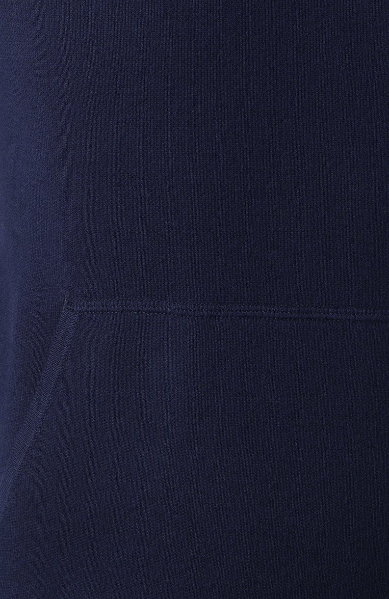 Мужской худи CANALI темно-синего цвета, арт. C1076/MK02276 | Фото 6 (Длина (для топов): Стандартные; Рукава: Длинные; Мужское Кросс-КТ: Худи-одежда; Принт: Без принта; Стили: Кэжуэл; Материал внешний: Хлопок, Синтетический материал)