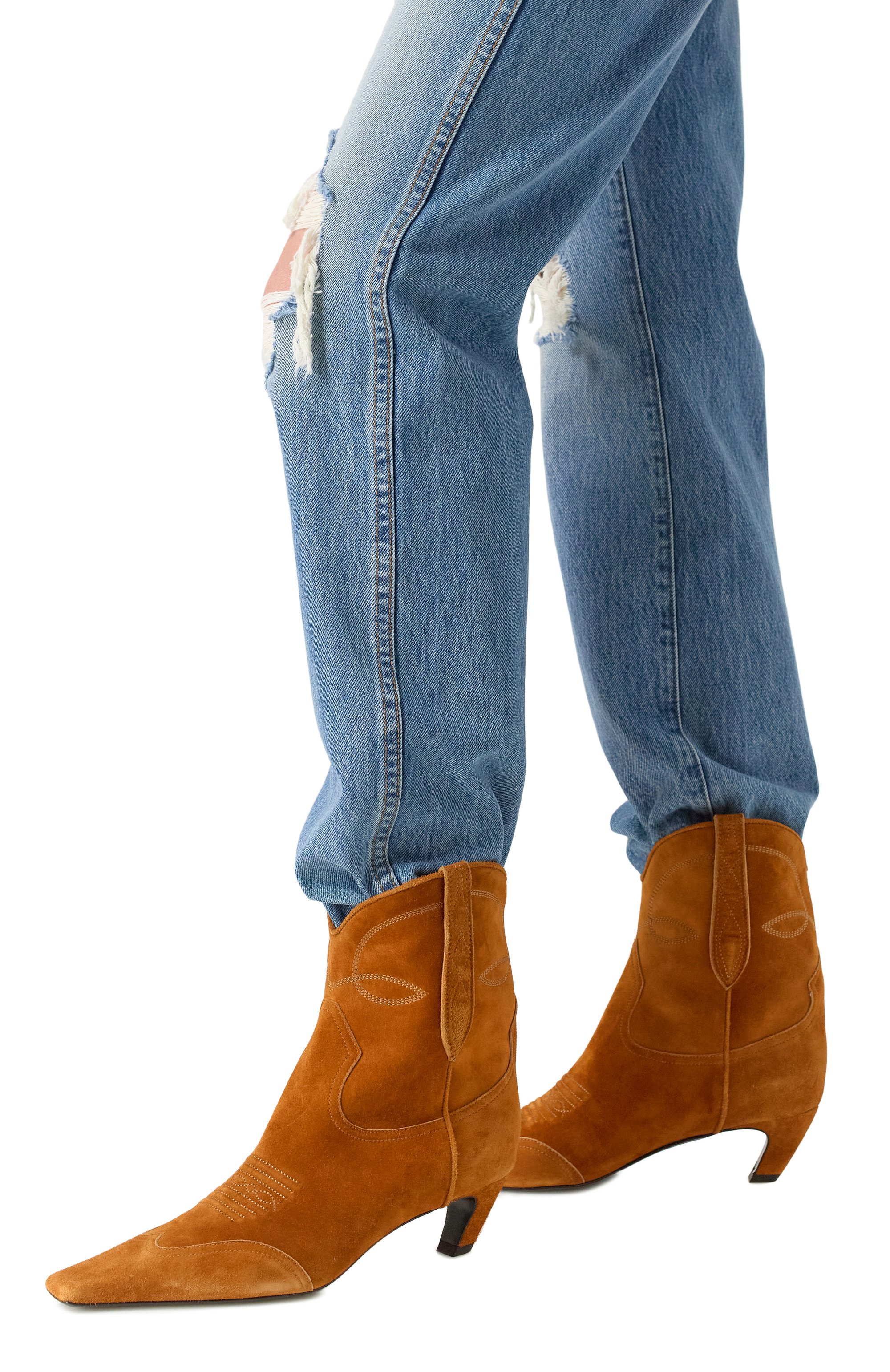 Замшевые казаки dallas 45 KHAITE, арт. F1010-726, фото 3