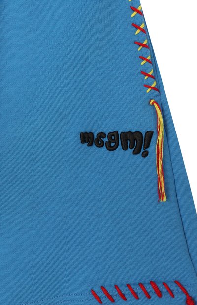 Хлопковые шорты MSGM KIDS, арт. S6MSJUBE138, фото 3