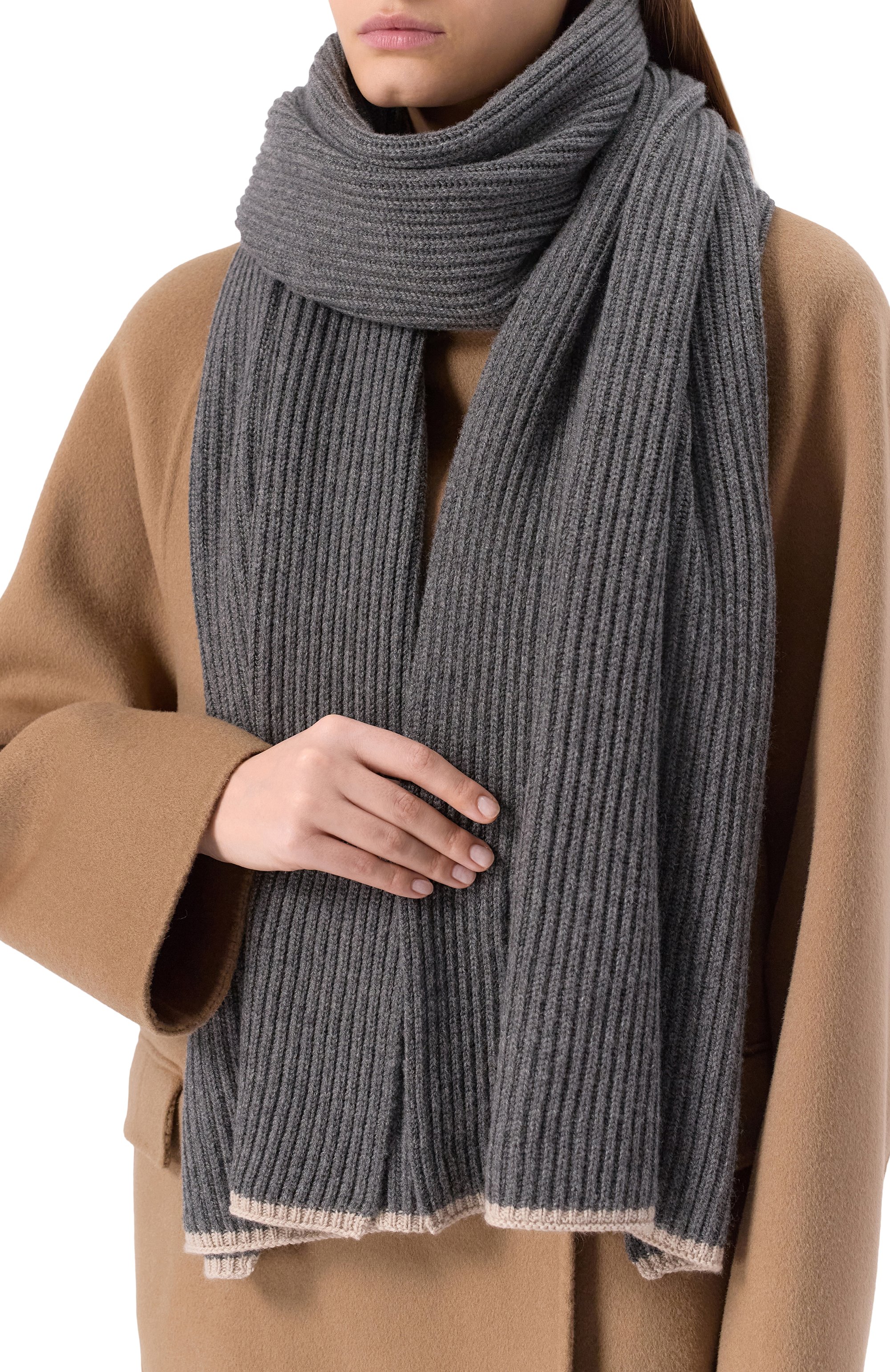 Кашемировый шарф BRUNELLO CUCINELLI, арт. M12504989, фото 2