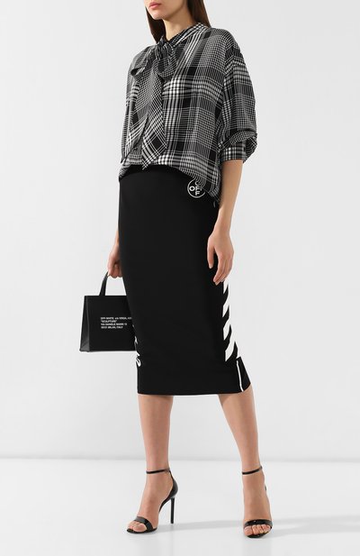 Юбка из вискозы OFF-WHITE, арт. 0WCC065S19E020771001, фото 2