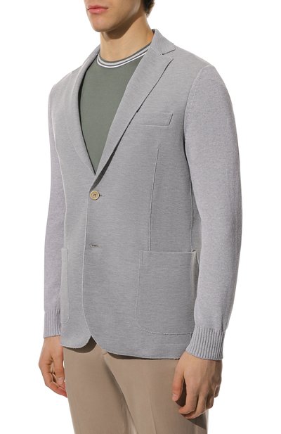 Хлопковый пиджак ELEVENTY PLATINUM, арт. E76GIAE09 TES0E187, фото 3