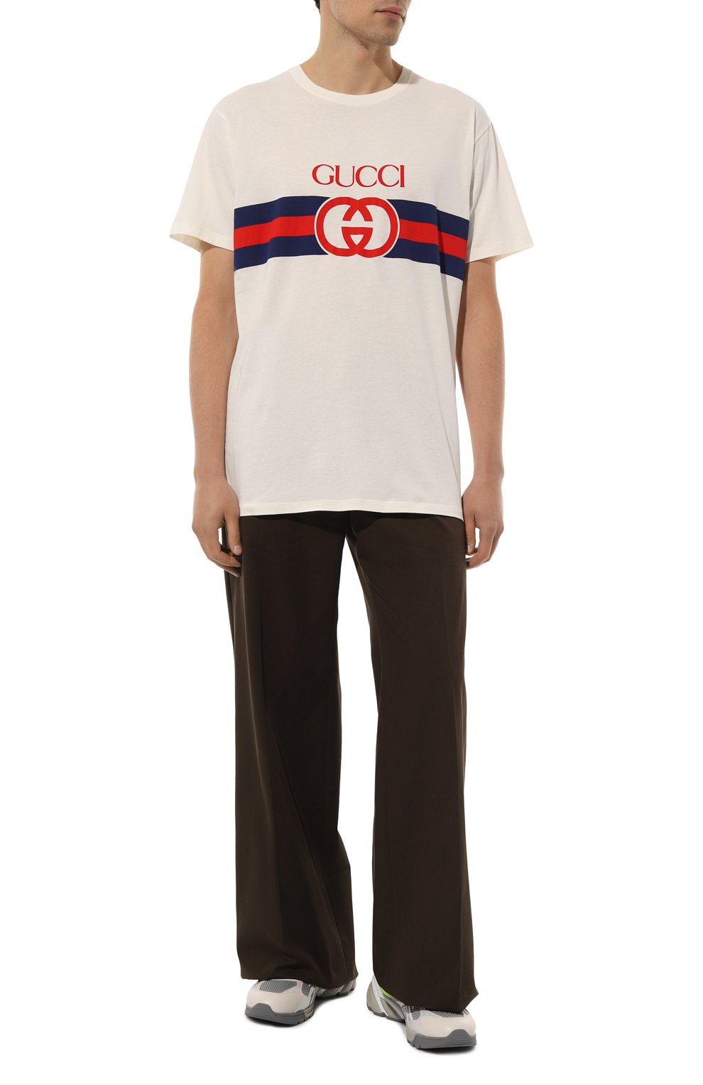 Хлопковая футболка GUCCI, арт. 548334/XJET1, фото 2