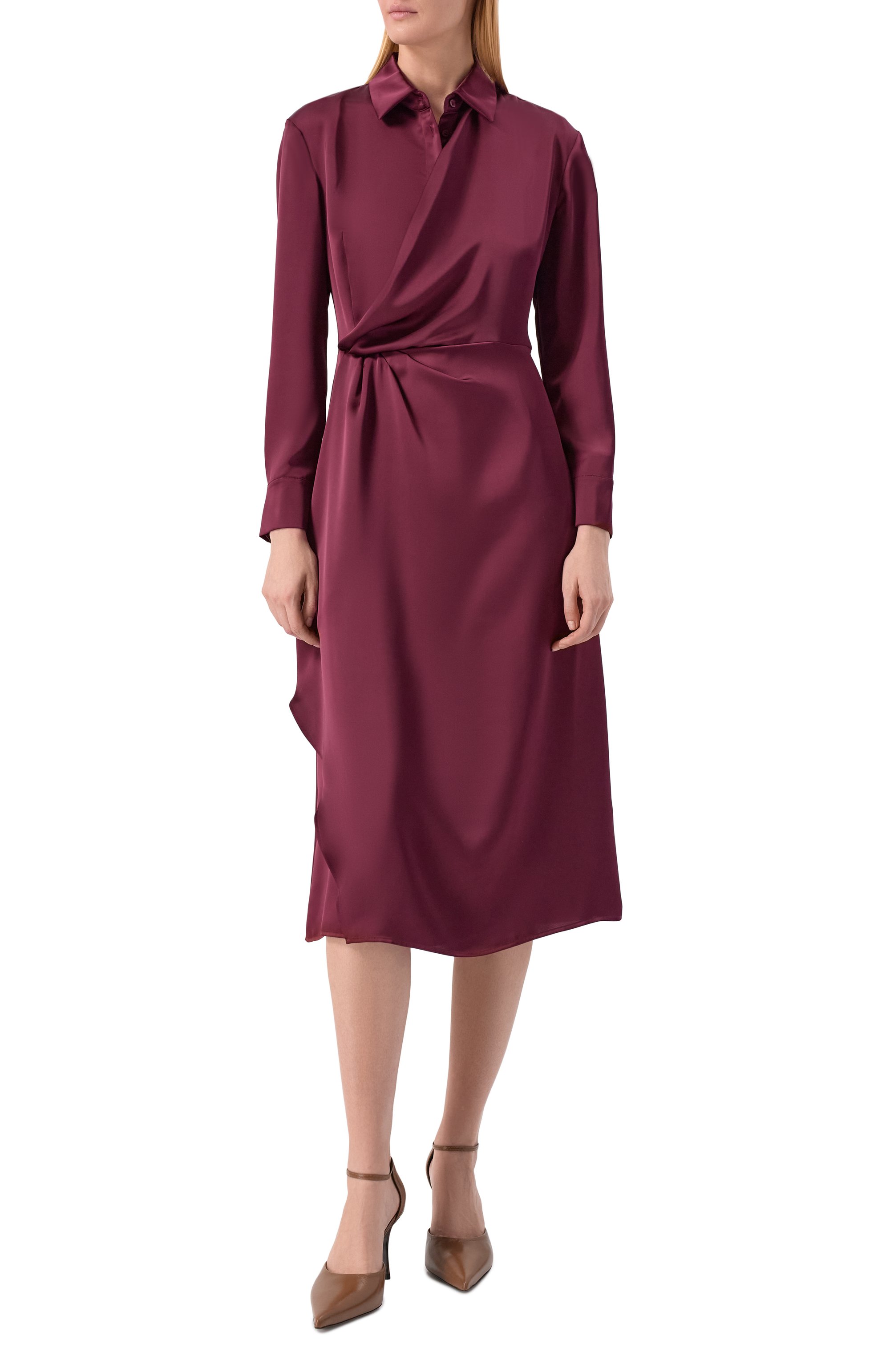 Атласное платье HUGO, арт. 50553536, фото 2