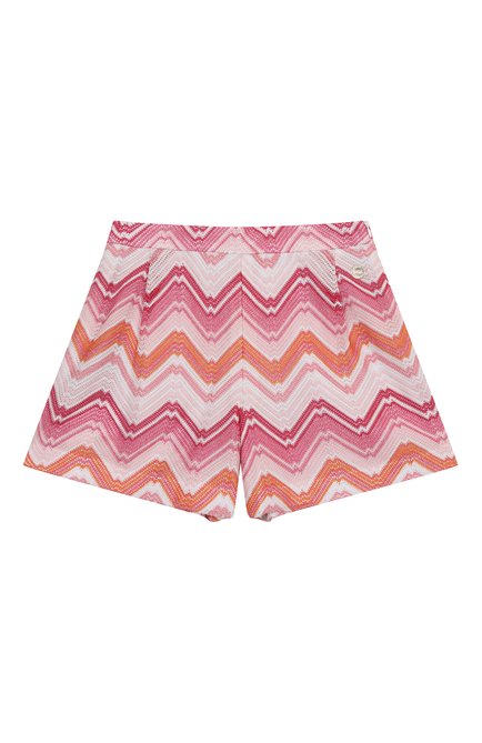Детские шорты из вискозы MISSONI разноцветного цвета, арт. MW6A79/Q0073/12-16 | Фото 1 (Нос: Не проставлено; Материал сплава: Проставлено; Материал внешний: Вискоза)