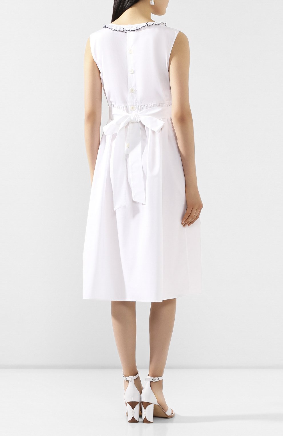 Хлопковое платье MIU MIU, арт. MF3561-SY2-F0009, фото 4