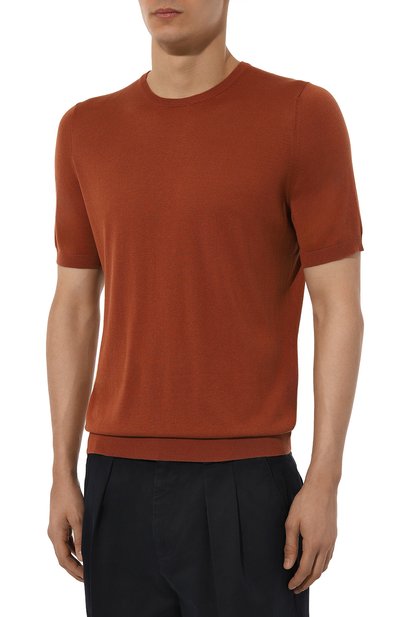 Шелковый джемпер ANDREA CAMPAGNA, арт. 43112/23503, фото 3