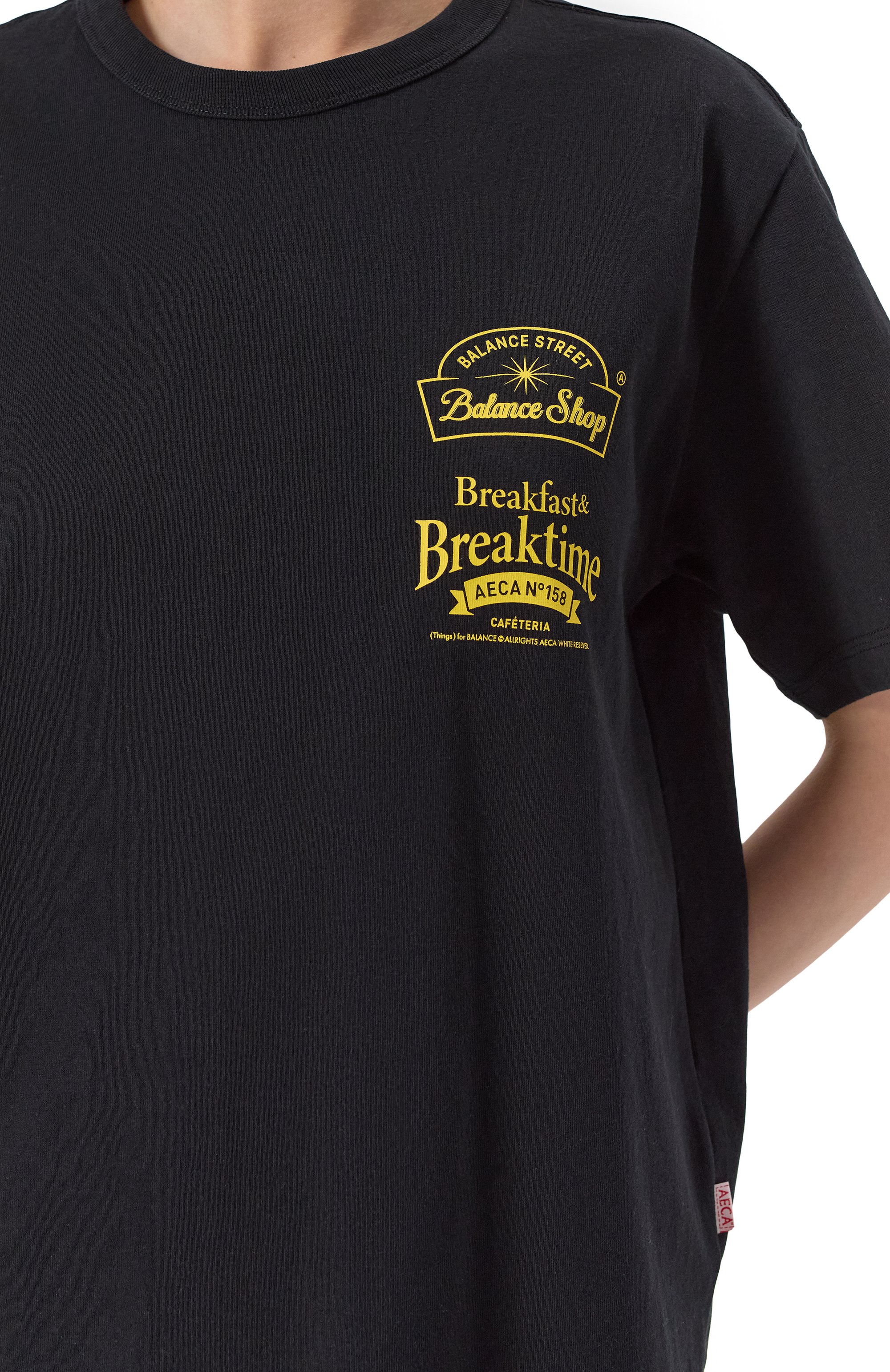 Хлопковая футболка AECA WHITE, арт. AWCMSSBBTTSSO007A2.BLACK (L), фото 5