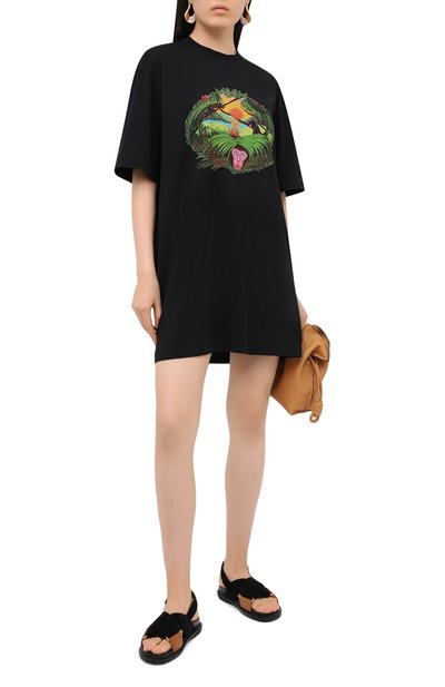 Хлопковое платье MSGM, арт. 2943MDA63 207648, фото 2