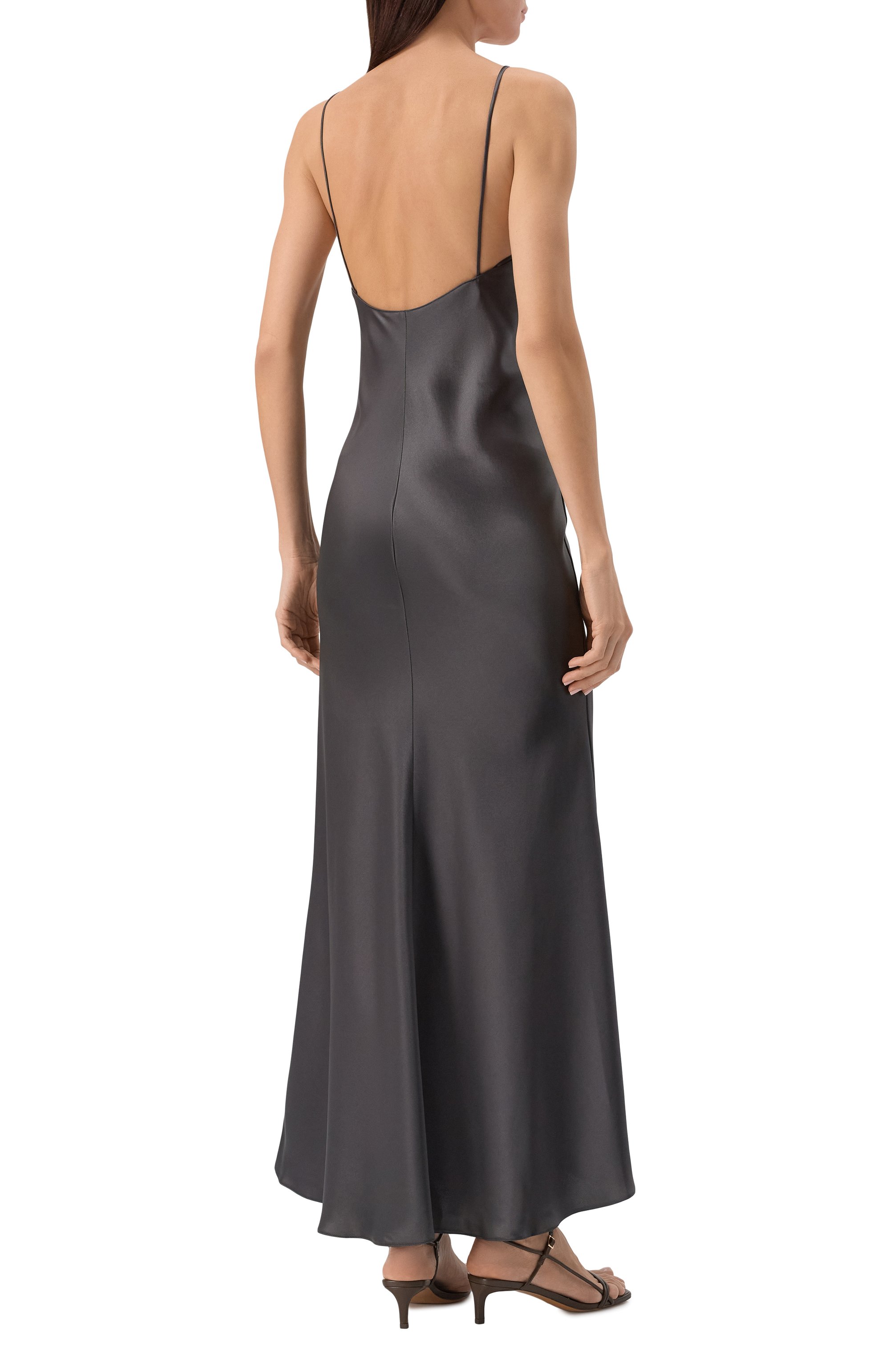 Атласное платье 12 STOREEZ, арт. 130740, фото 4