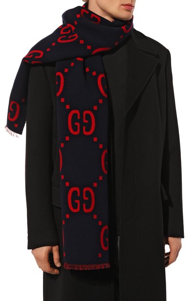 Шерстяной шарф GUCCI, арт. 495592/4G350, фото 2