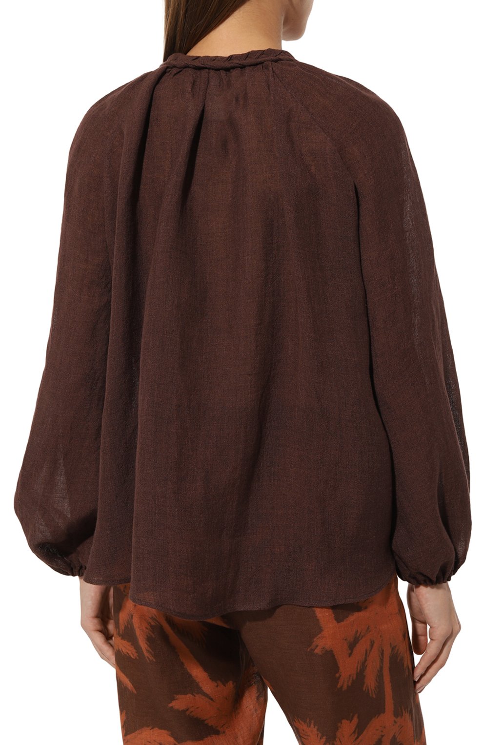 Льняная блузка MANEBI, арт. F57MY, фото 4