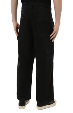 Мужские хлопковые брюки BALENCIAGA черного цвета, арт. 746491/TKP27 | Фото 4 (Длина (брюки, джинсы): Укороченные; Материал внешний: Хлопок; Драгоценные камни: Проставлено; Материал сплава: Проставлено; Случай: Повседневный; Стили: Кэжуэл)