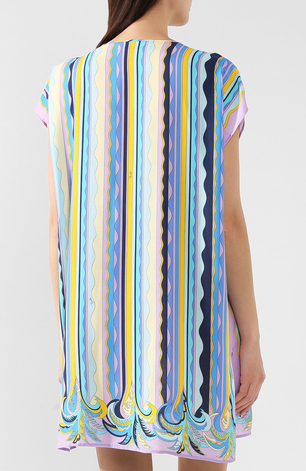 Туника с поясом EMILIO PUCCI голубого цвета по цене 44950 руб., арт. 9HWG20/9H828, фото 4 Туника с поясом EMILIO PUCCI, арт. 9HWG20/9H828, фото 4