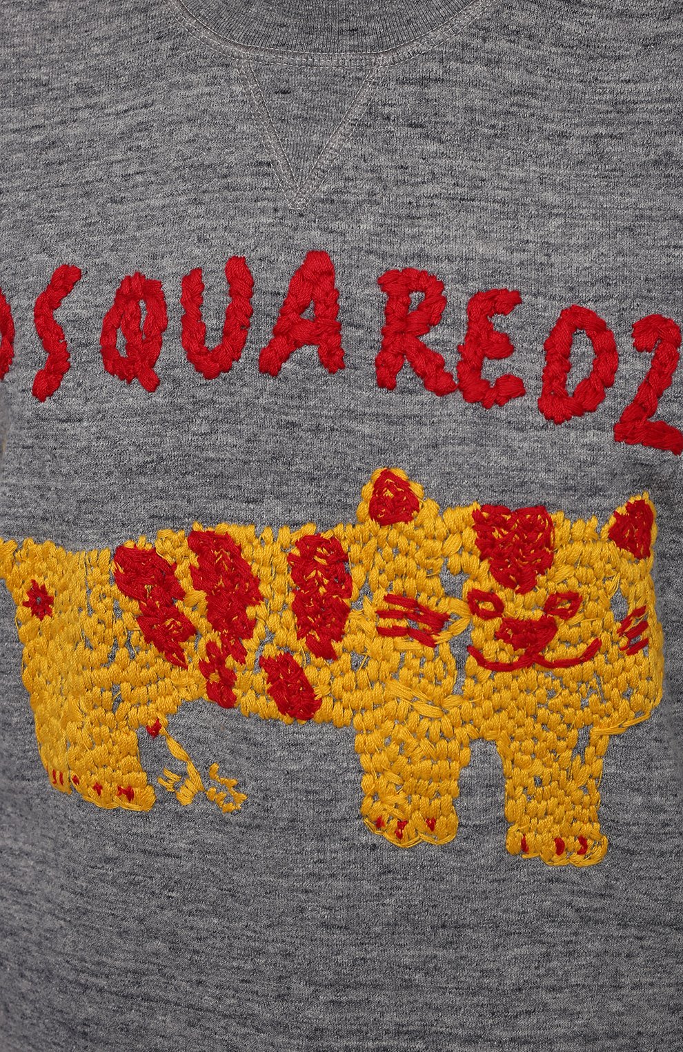 Хлопковый свитшот DSQUARED2 серого цвета по цене 57000 руб., арт. S75GU0421/S25463, фото 5 Хлопковый свитшот DSQUARED2, арт. S75GU0421/S25463, фото 5