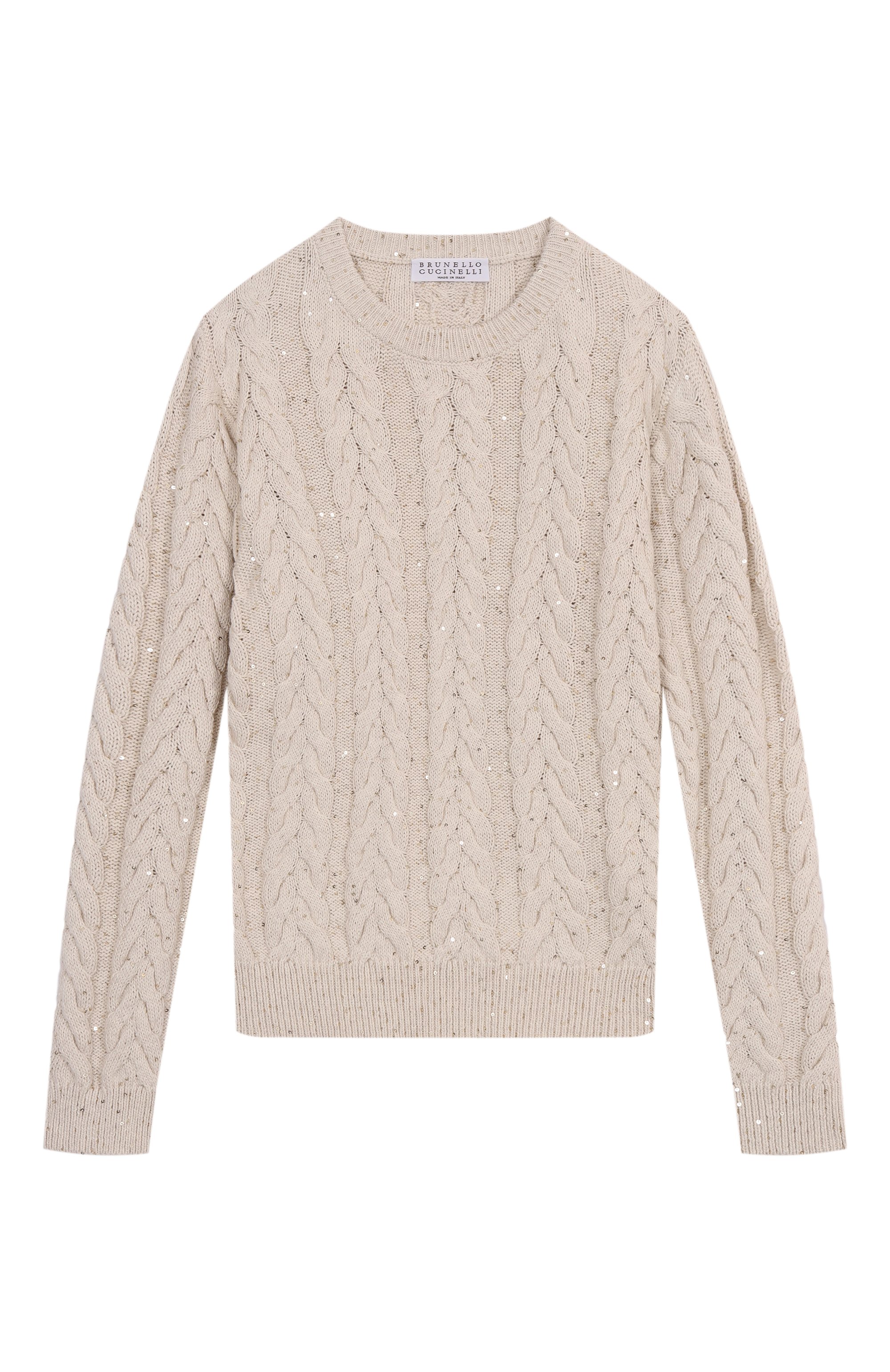 Хлопковый пуловер BRUNELLO CUCINELLI, арт. BDVM72200B, фото 1