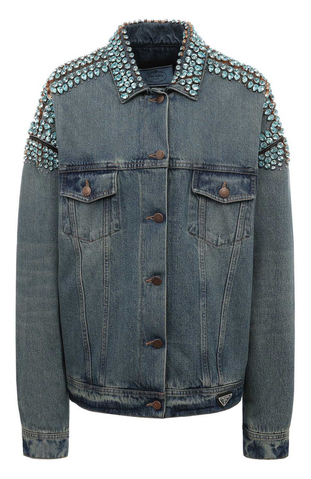 Джинсовая куртка PRADA, арт. GFB285-1ZWJ-F02N2-212, фото 1