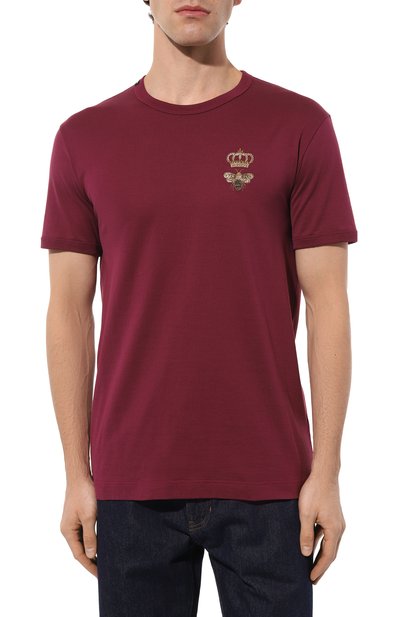 Хлопковая футболка DOLCE & GABBANA, арт. G8PV1Z/G7WUQ, фото 3